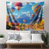 2D Colorful Balloon Backdrop Mountain Lake Photography Background