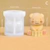 1Pcs Cute Pudding Silicone Mould Cartoon Milk Jelly Silicone Mold Home Baking Accessories Cake Decorate Mould Dessert Tools