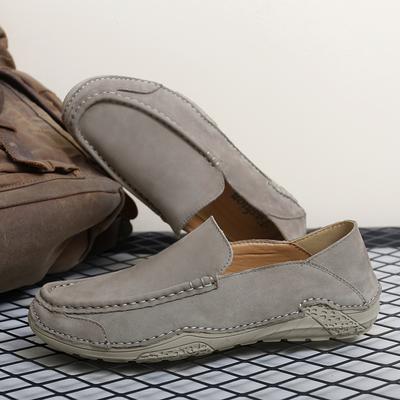 Fashion Genuine Leather Men's Casual Loafers Spring Autumn Brand Retro Style Men Flats High Quality Non-Slip Leather Oxfords Shoes