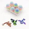 6 Pack Small Mystery Dragon Eggs,3D Printed Easter Dragon Eggs,Easter Basket Stuffers,3D Printed Animals for Fun,Home Office Desk Decor Gifts