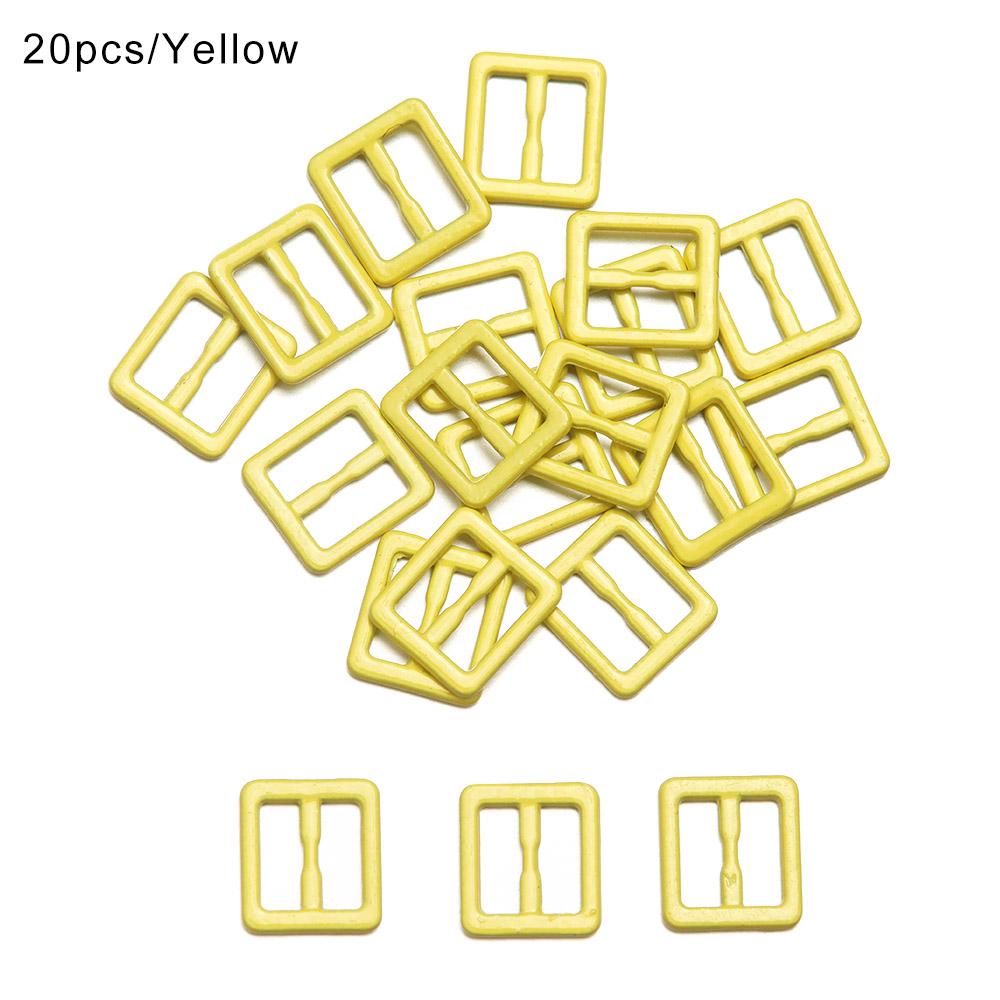 Newest 20Pcs Tri-glide Mini Buttons Metal Belt Buckle Doll Clothes Buttons Shoes Buckle For Blyth Doll Bags Clothing Accessory