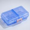 Portable Weekly Pill Organizer Box with 8 Compartments for 3x Daily Medication
