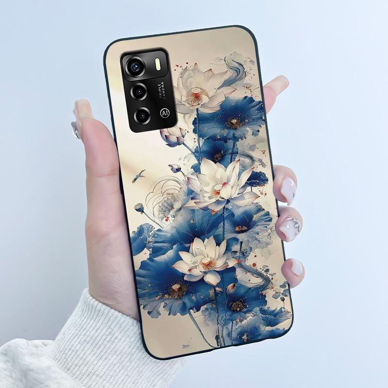 Casing For ZTE Blade V40 Vita 8045/A72 4G Case Luxury Dragon Cute Cool Boys Girls Black Matte Soft TPU Silicone Shell Back Cover