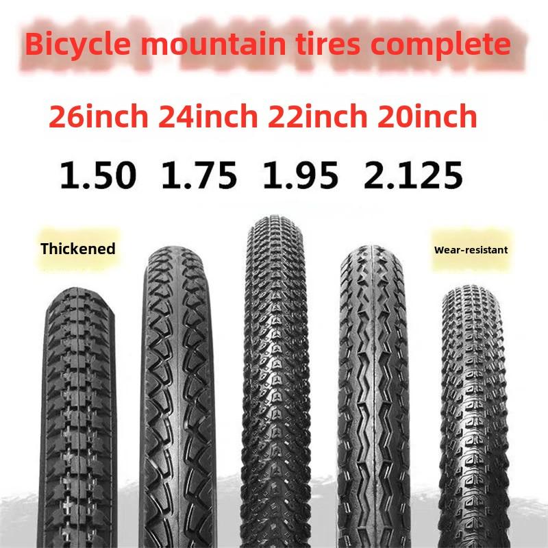 Thickened Bicycle Tire 20/22/24/26 Inch X1.50/1.75/1.95/2.125 Outer Tire 1 3/8 High Quality Cycling Tires For Road Mountain
