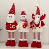 Red Telescopic Santa Doll Christmas Window Display Decoration