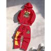 Autumn and Winter Casual Sports Two Piece Set, Hooded Top Paired with Wide Leg Pants, Comfortable and Breathable Suitable for Daily Travel