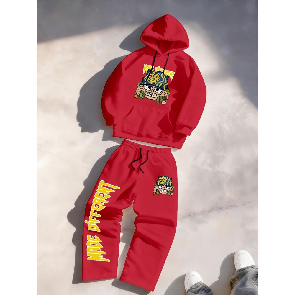 Autumn and Winter Casual Sports Two Piece Set, Hooded Top Paired with Wide Leg Pants, Comfortable and Breathable Suitable for Daily Travel