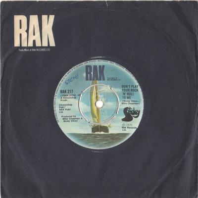 7inch Record SMOKIE - Don't Play Your Rock 'N' Roll To Me RAK217 RAK 1975 UK Rock Used