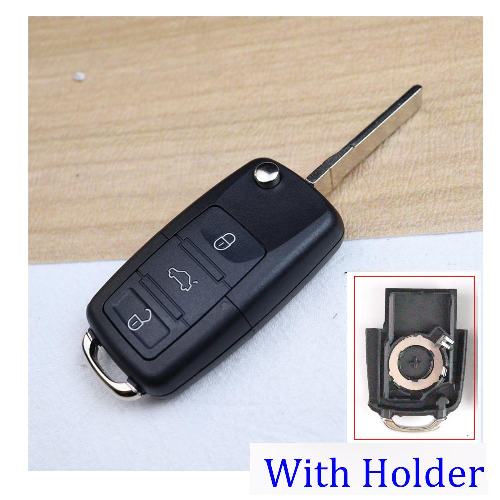 Car Key Fob Case Shell Housing For Volkswagen/Vw Jetta Golf Passat Beetle Skoda Seat Polo B5