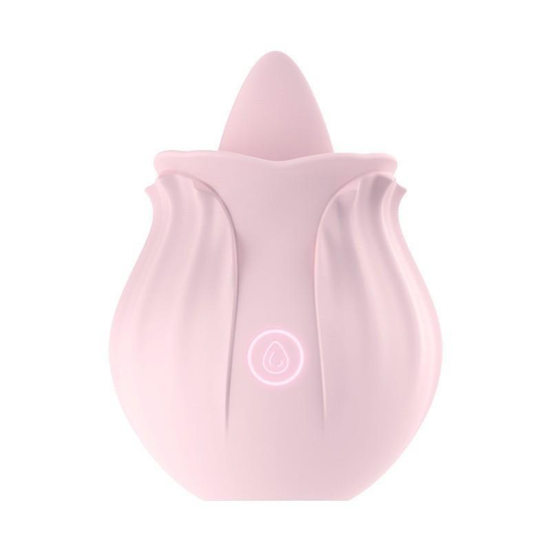 Rose Red Toy G Spot Vibrator Tongue  Licking Clit Stimulator Oral For Women Rechargeable Breast Nipple Female Masturbator