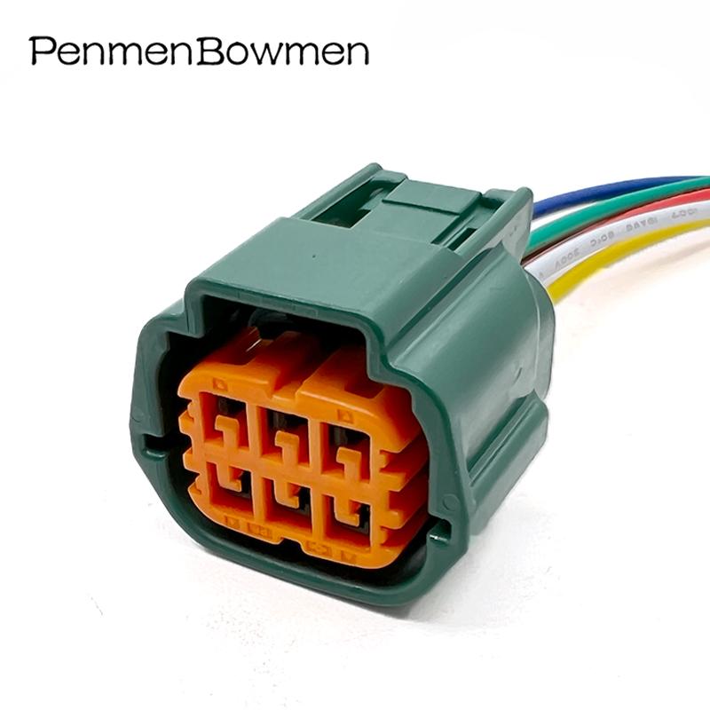 1 Set 6 Pin 6189-0766 Car Throttle Waterproof Electrical Cable Connectors Female Wire Harness Plug For Nissan 6181-0511 1 Set
