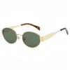Retro Metal Advanced Sunglasses UV400 Sun Protection Super Light Unisex Oval Ultraviolet-proof Shades Glasses Street Photography