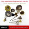 Electric Rust Removal & Polishing Grinder Brush - Steel & Copper Wire for Wood & Root Carving