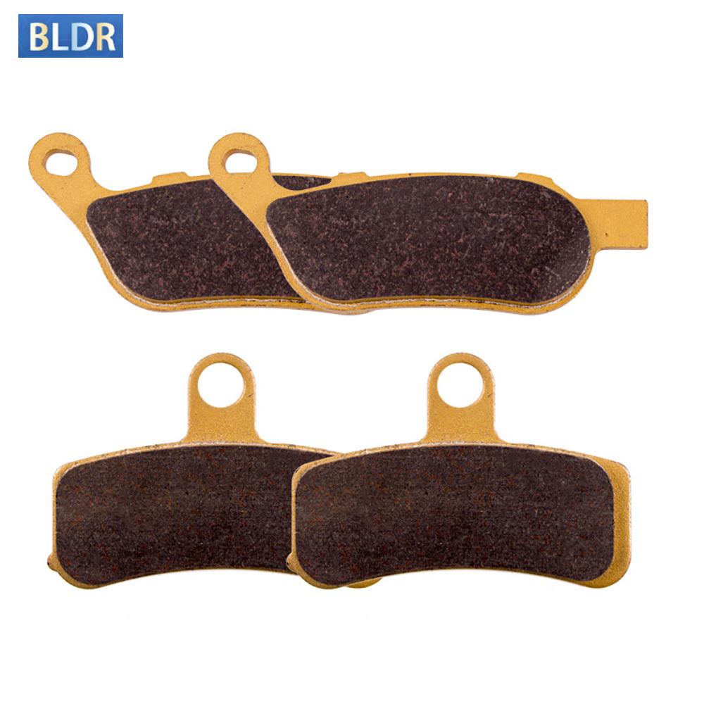 Motor Bike Front Rear Brake Pads Set for HAR/LEY DAVID/SON FXD Super Glide FLSTFB Fat Boy 10-13 FLSTN Softail Deluxe 08-13 Front and Rear
