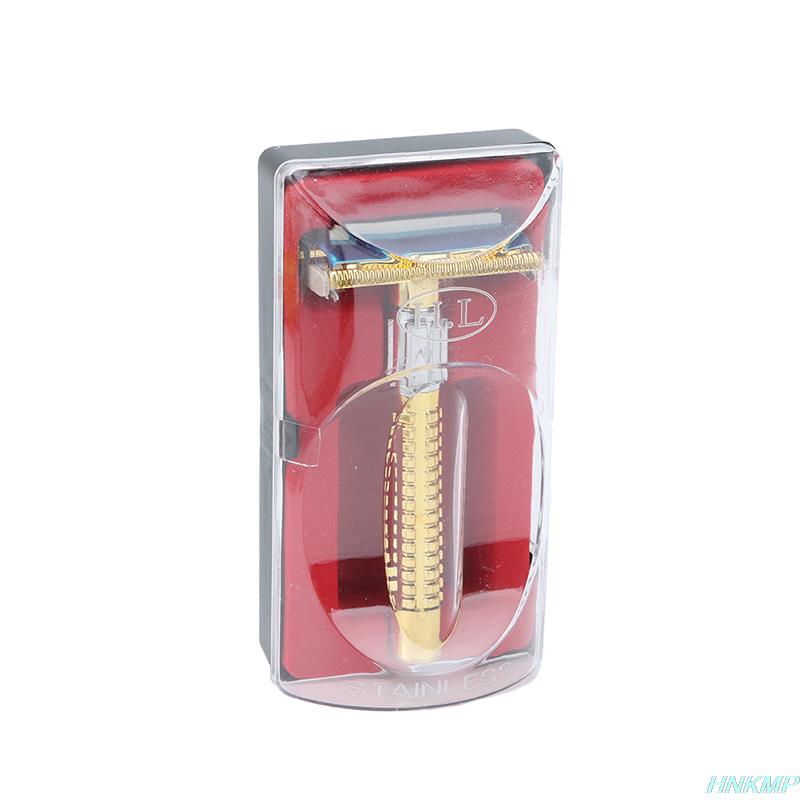 Retro Safety Razor Box Handle Razor Shaving Tool Shaving Tool Men's Facial Razor Safety Razor Blade Box