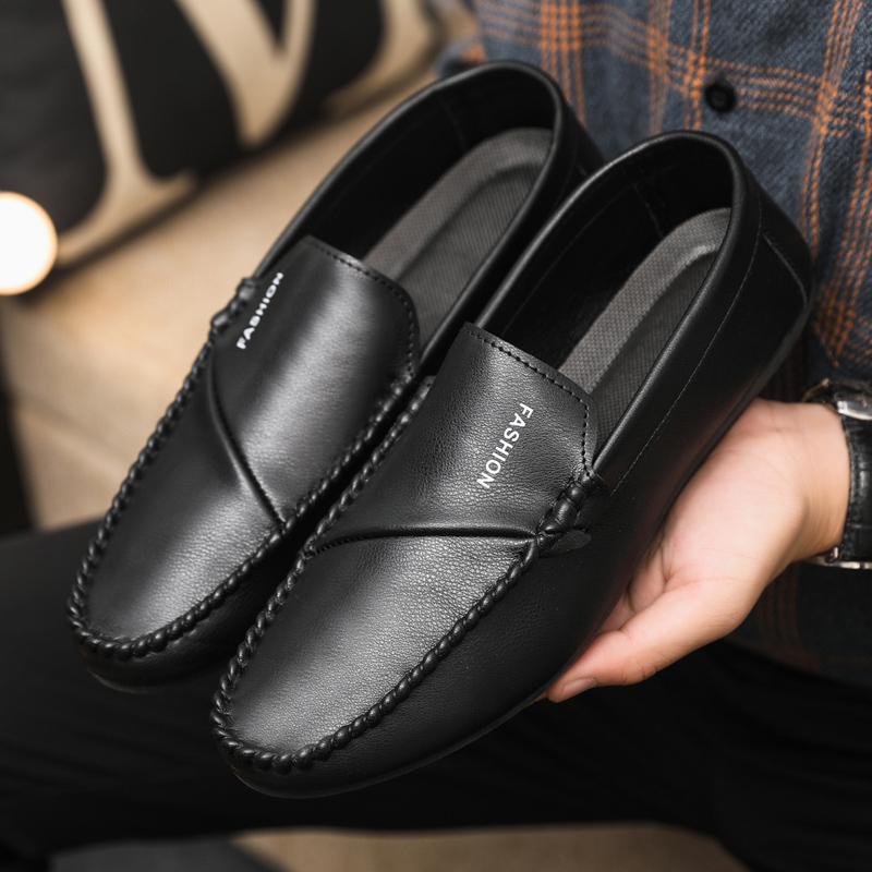 Genuine Leather Men Loafers Breathable Slip on Men Driving Shoes Italian Luxury Brand Men Casual Shoes Moccasins Chaussure Homme