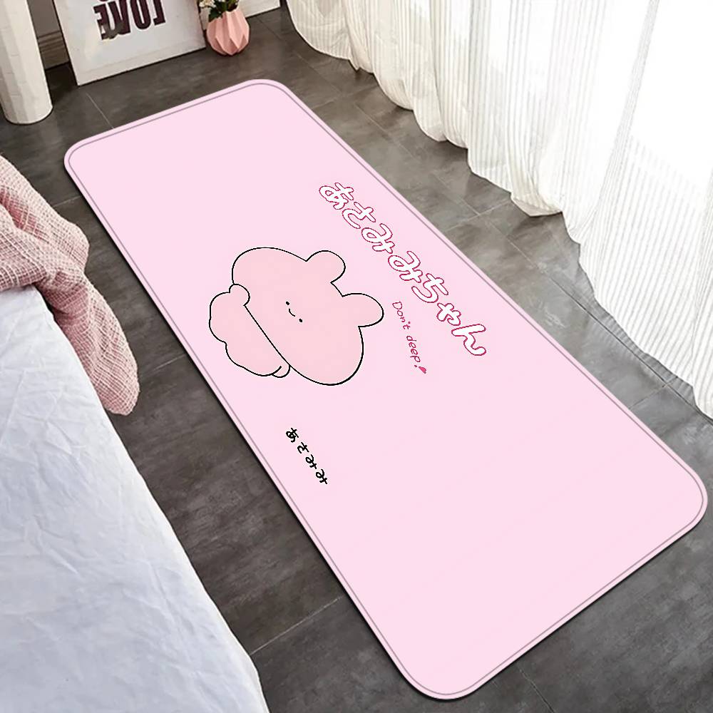 Cartoon A-Asamimichan Floor Mat INS Style Soft Bedroom Floor House Laundry Room Mat Anti-skid Household Carpets