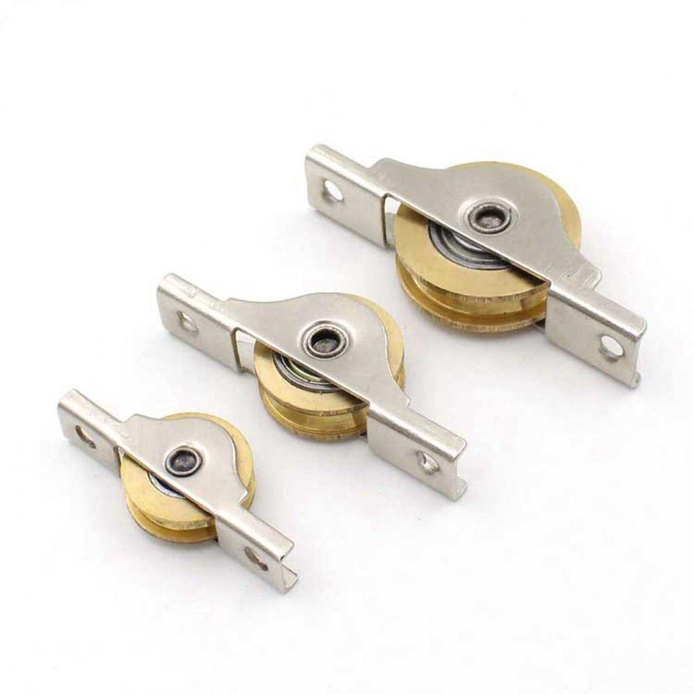 Sliding Door Bottom Pulley Metal Barn Door Rollers Sliding Door Track Wheel High Quality Windows Accessories Home Hardware
