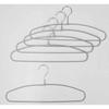 Sawafuji 5-Piece Non-Slip Clothes Hanger Set, Silver, 395mm Wide, Fits Shirts, Slacks, and Pants, Slim Fit, Non-Slip Design, Perfect for Kids, Closets