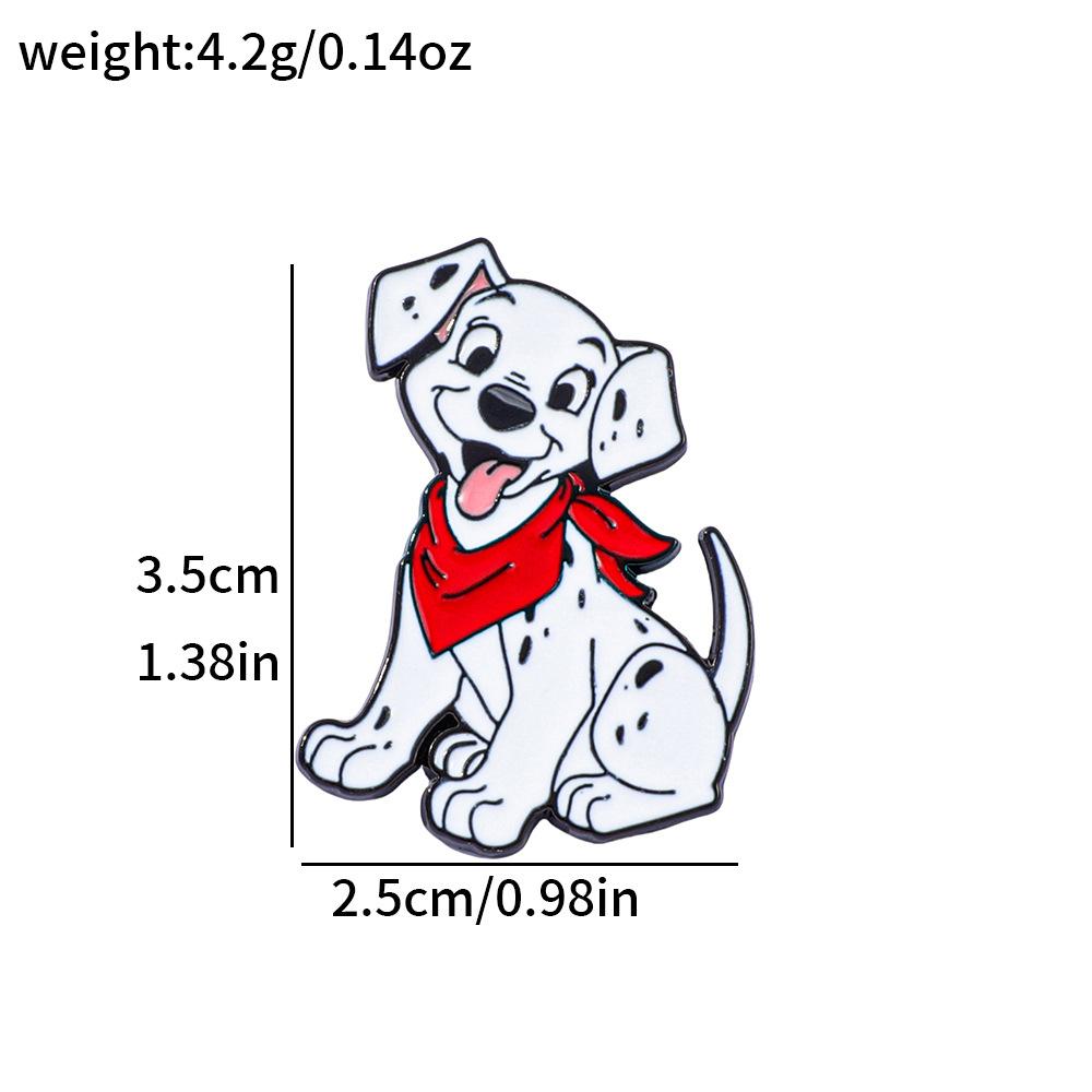 Cute European and American cartoon characters Metal badges Spotted dog Rainbow pony Alloy Oil Drip Brooch Pin