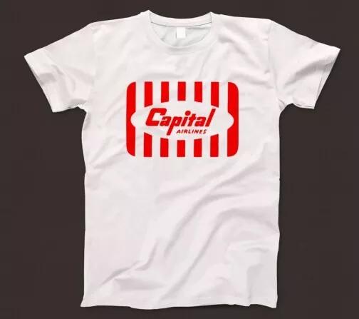Capital Airlines T Shirt 846 United TWA Eastern USA 1950s Nighthawk Washington