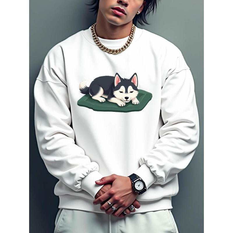 

Crew Neck Sweatshirt, Perfect for Layering & Casual Street Looks XXL чёрный