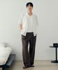 MINDBRIDGE [Couture] Wide Single-Pleat Full Elastic Waist Pants - 2 Colors