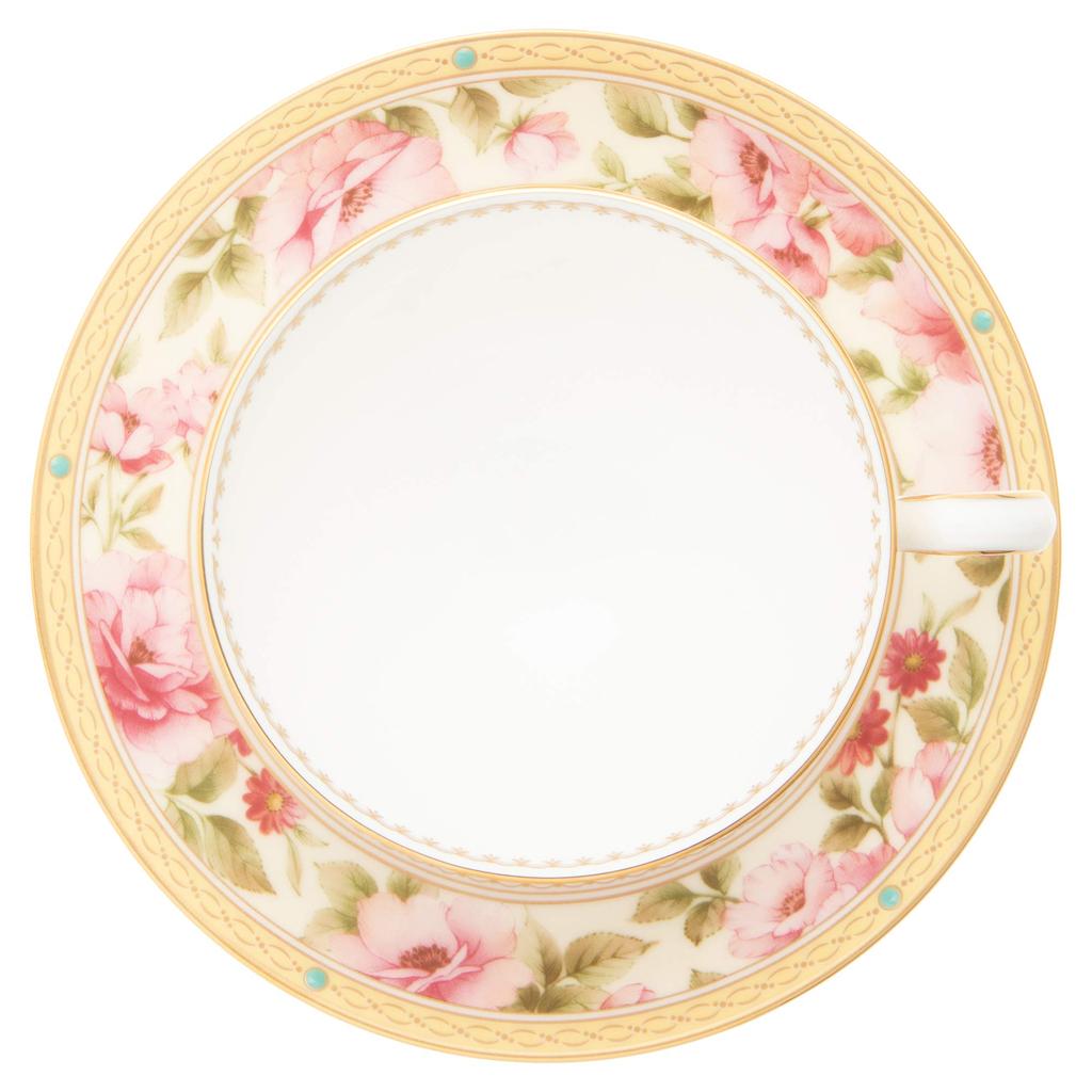 Noritake Hartford Bone China Cup and Saucer (for Both Coffee and Tea), 190cc, T97221/4861