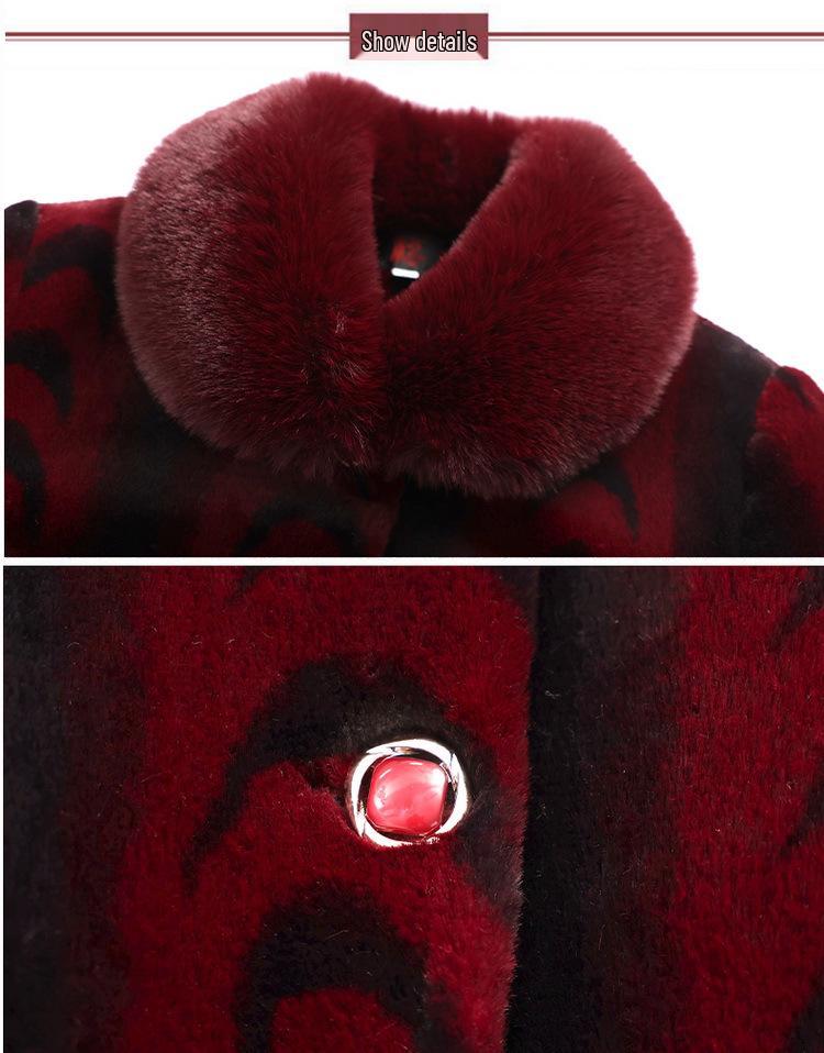 Mink Velvet Coat for Middle-Aged & Elderly Women – 2025 New Style Velvety Thickened Winter Outerwear