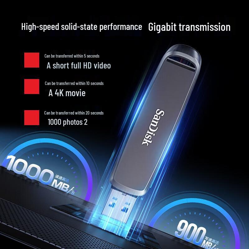 SanDisk DDE1 USB 3.2 Type-C Dual Interface SSD Flash Drive