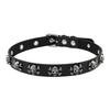 Adjustable Skull Pendant Necklace Punk Inspired Jewelry PU Leather Gothic Chain For Alternative Fashion Enthusiasts