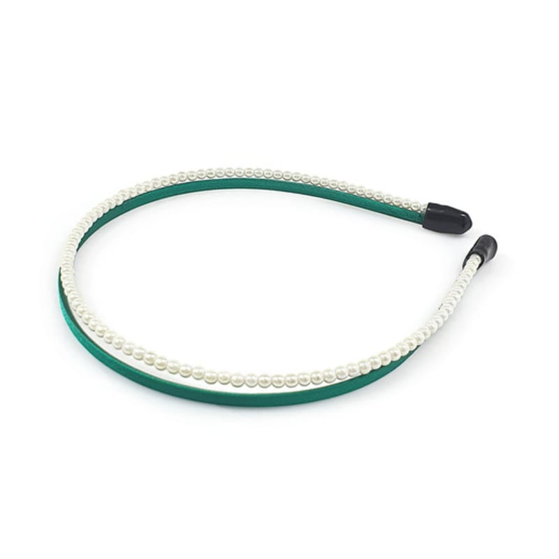 RACOHA FEMININE DRAW Hairband (Pearl Double Hairband)