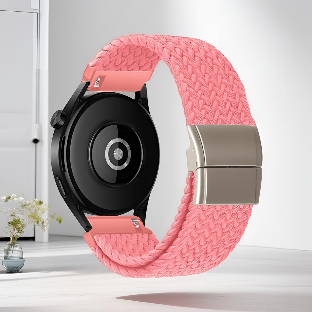Cinturino Magnetico in Nylon alla Moda da 18/20/22mm per Garmin Venu 4/3/Forerunner 265/Amazfit GTR 4/GTS 4/Bip 5/6/T-Rex 3 Fascia di Ricambio