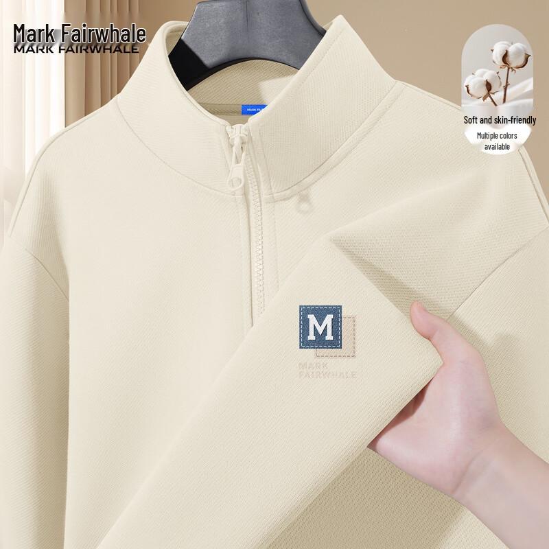 Mark Fairwhale Men's Premium Half-Zip Stand-Collar Sweatshirt