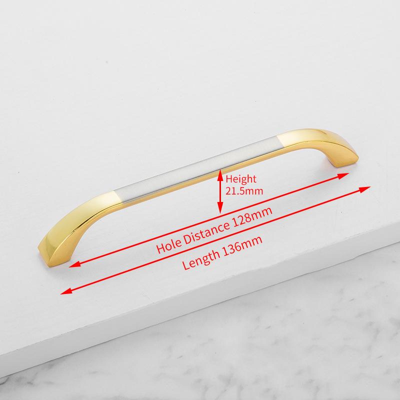 KAK Zinklegierung Moderne Schwarze Schrankgriffe Goldene Küchengriffe Schranktürgriffe Schubladengriffe Möbelgriff Beschläge