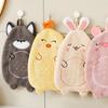 2Pcs Cute Cartoon Chicken Hand Towel Piglet Animal Bath Towel Korean Husky Dishcloth  Bathroom