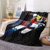 1PC Grendizer Goldorak Print Flannel Blanket, High quality Comfortable for All Seasons, Home Decor, Warmth and Comfort, Perfect for Christmas Gifts