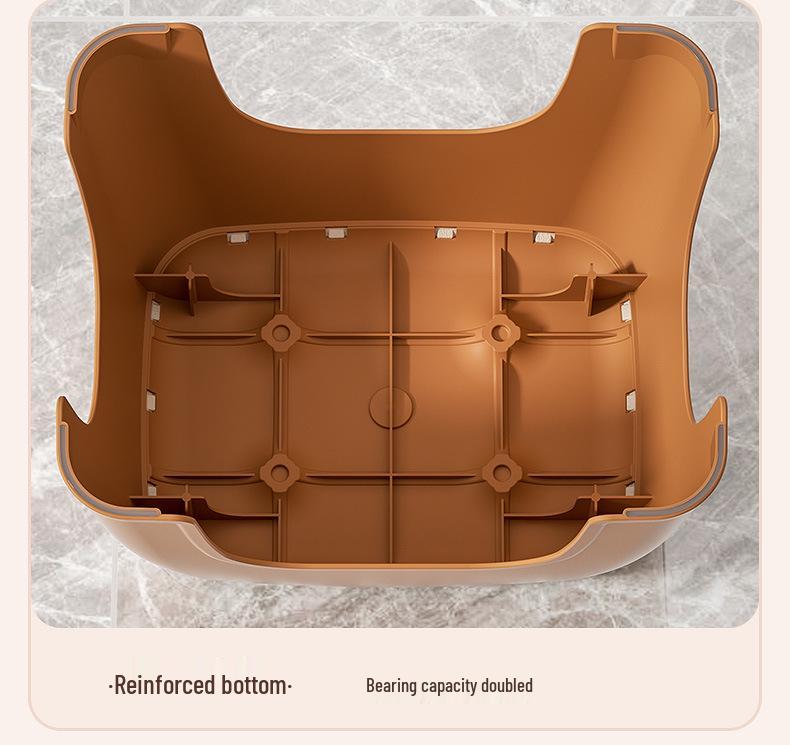 Durable Non-Slip Plastic Stool for Adults & Kids - Portable, Reinforced, Ideal for Bathroom and Shoe Changing