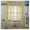 Voile Curtain Window for Home Decor Balcony Pattern Room Translucent Floral Valance Pastoral Office Cafe