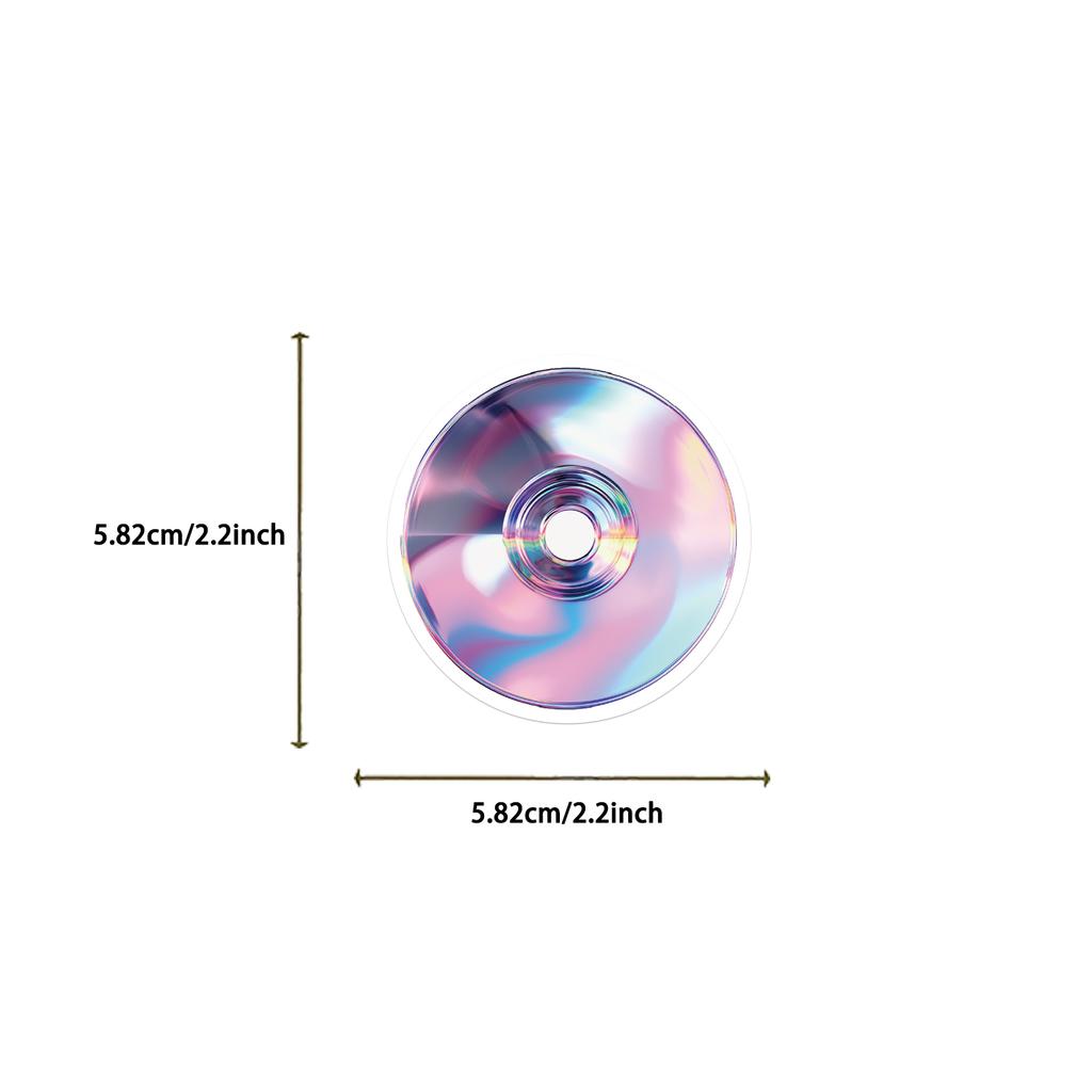 50pcs Cartoon Holographic Laser Aesthetic Stickers Waterproof Graffiti Decals For Water Bottle Luggage Laptop Phone
