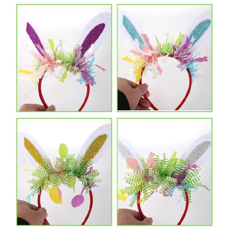 Adorkable Headband Cartoon Rabbits Hair Hoop Eye-catching Headpiece Headwear for Halloween Cosplay Role Play