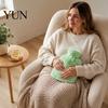 Explosion Proof Water Bag Hot Bottle with Plush Cover, 500/1000/2000ML Leak-proof Bag, Reusable Pouch Cold Compress for Shoulder, Back, Hand,