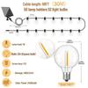 G40 Waterproof Solar LED String Lights - Outdoor, Drop-Proof, Remote-Controlled for Camping, Gardens, Weddings, and Christmas Decorating.