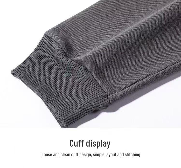 Men's Autumn Retro Casual Plain Round Neck Hoodie