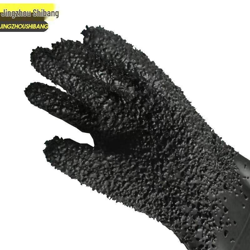 JZSB-S9330B Heavy-Duty Rubber Sandblasting Gloves