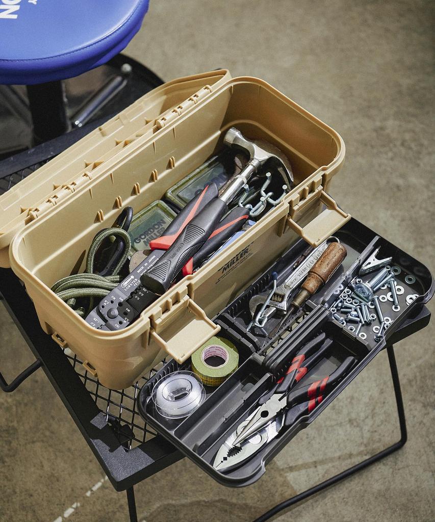 GORDON MILLER Car Stack Cargo Mid Storage Box Organizer Coyote Beige 1744760 6.5L