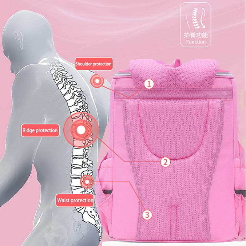 Cute 3D Cartoon School Backpack For Children Gift Elementary School Bags For Girls Waterproof Love Heart Kids Book Bag