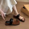 Thick-soled slope heel cool slippers women's summer wear new with skirt vacation beach cover toe sandals