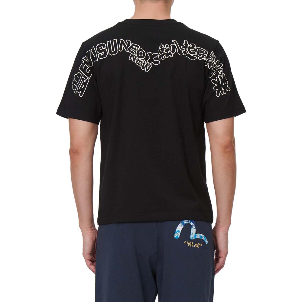 Evisu T-Shirts Men's Crew Neck Moderate Straight Fit 2ESHTM2TS523XXCT