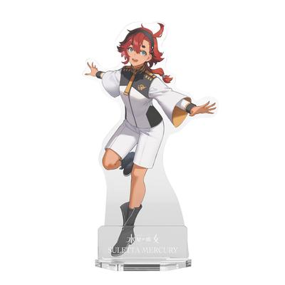 BANDAI SPIRITS Gunpla Pakke Kunst Akryl Stativ - Mobile Suit Gundam Heksen fra Merkur Suletta Mercury